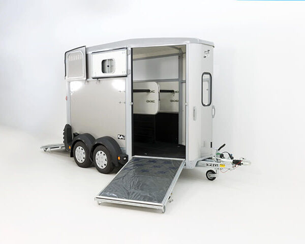 Ifor Williams Pferdeanhänger HB506|Frontausstieg|Klappenkombi|silber