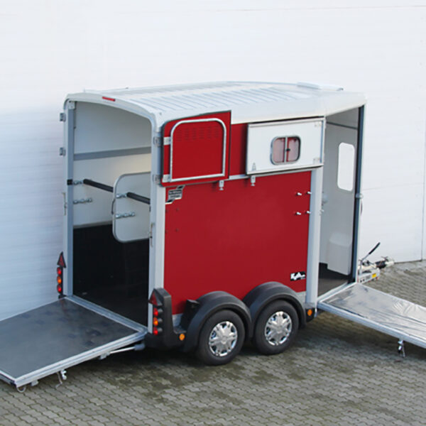 Ifor Williams Pferdeanhänger HB506|Frontausstieg|rot
