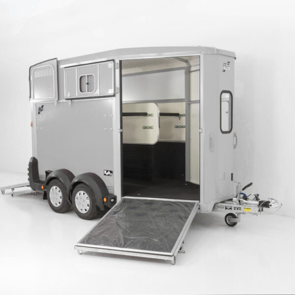 Ifor Williams Pferdeanhänger HB511|silber|Frontausstieg