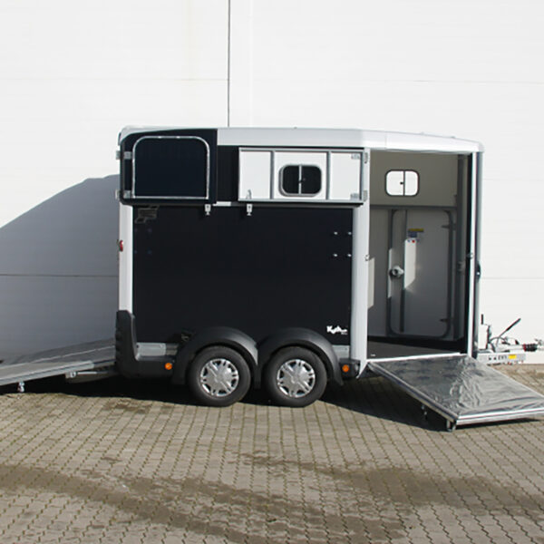 Ifor Williams Pferdeanhänger HB511|Heckklappen-Türkombination|schwarz